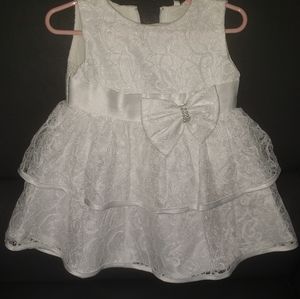 White Lace Dress Size 12mth
